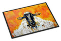 Peach Wool Sheep Doormat Indoor Outdoor 24H X 36W Front Door Mat Rugs for Entryway, Non Slip Washable Low Pile,