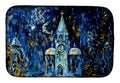 Raining Stars Dish Drying Mat Absorbent Dish Drying Mat Pad for Kitchen Counter Dish Drainer Mat for Countertop, 14 x 21", Multicolor
