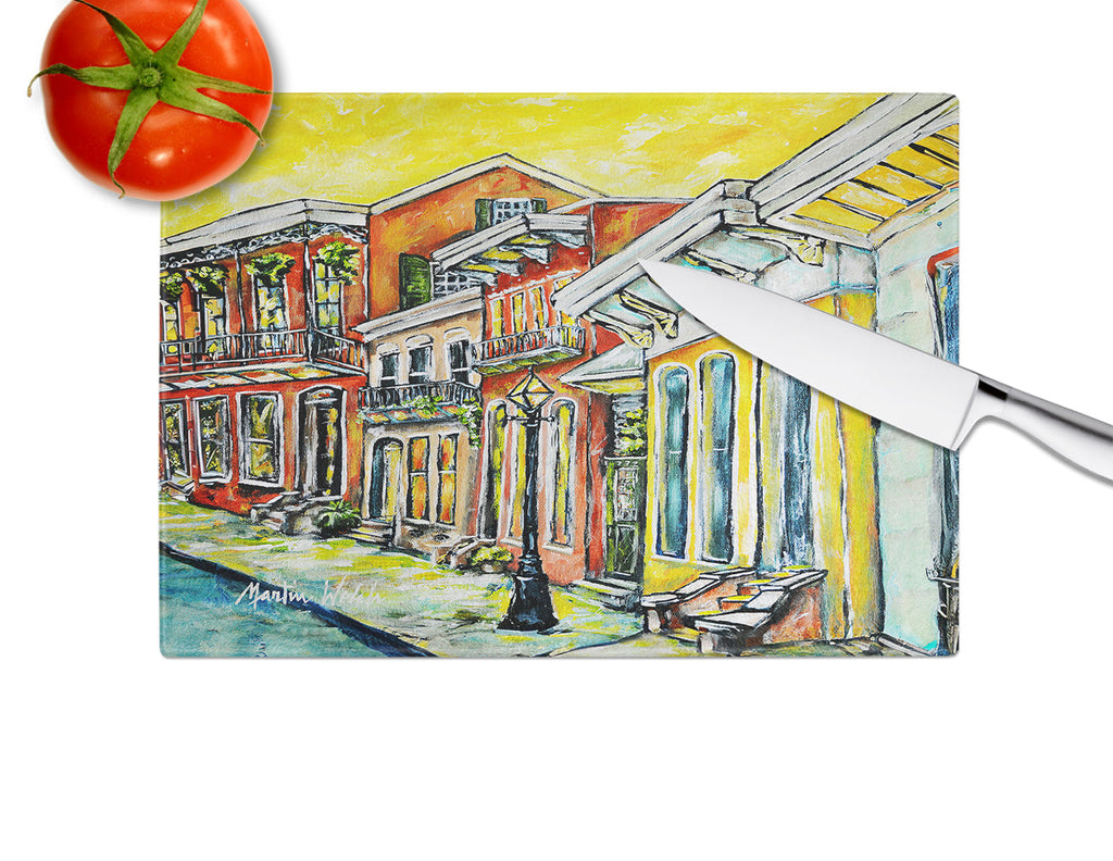 Remember When Cutting Board Tempered Glass Kitchen Cutting Surface, Heat Resistant Chopping, Non-Slip Feet, Food Prep & Serving