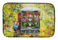 Saint Charles No. 922 Streetcar Dish Drying Mat Absorbent Dish Drying Mat Pad for Kitchen Counter Dish Drainer Mat for Countertop, 14 x 21", Multicolor