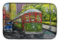 Saint Charles No. 922 Streetcar Again Dish Drying Mat Absorbent Dish Drying Mat Pad for Kitchen Counter Dish Drainer Mat for Countertop, 14 x 21", Multicolor