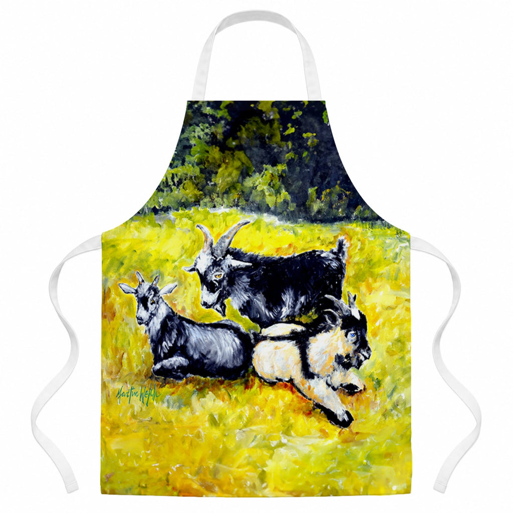 Scooter Pooter and Tooter Goats Apron Cooking Kitchen Server Baking Crafts Gardening for Adult Women Men, Unisex, Large, Multicolor