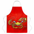 Seafood Sandwich Crab Shrimp Crawfish Apron Cooking Kitchen Server Baking Crafts Gardening for Adult Women Men, Unisex, Large, Multicolor