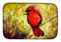 Sha Red Baba Bird Dish Drying Mat Absorbent Dish Drying Mat Pad for Kitchen Counter Dish Drainer Mat for Countertop, 14 x 21", Multicolor