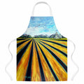 Silos Farm Land Apron Cooking Kitchen Server Baking Crafts Gardening for Adult Women Men, Unisex, Large, Multicolor