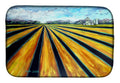 Silos Farm Land Dish Drying Mat Absorbent Dish Drying Mat Pad for Kitchen Counter Dish Drainer Mat for Countertop, 14 x 21", Multicolor