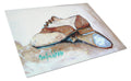 Tap Doses Shoes Cutting Board Tempered Glass Kitchen Cutting Surface, Heat Resistant Chopping, Non-Slip Feet, Food Prep & Serving