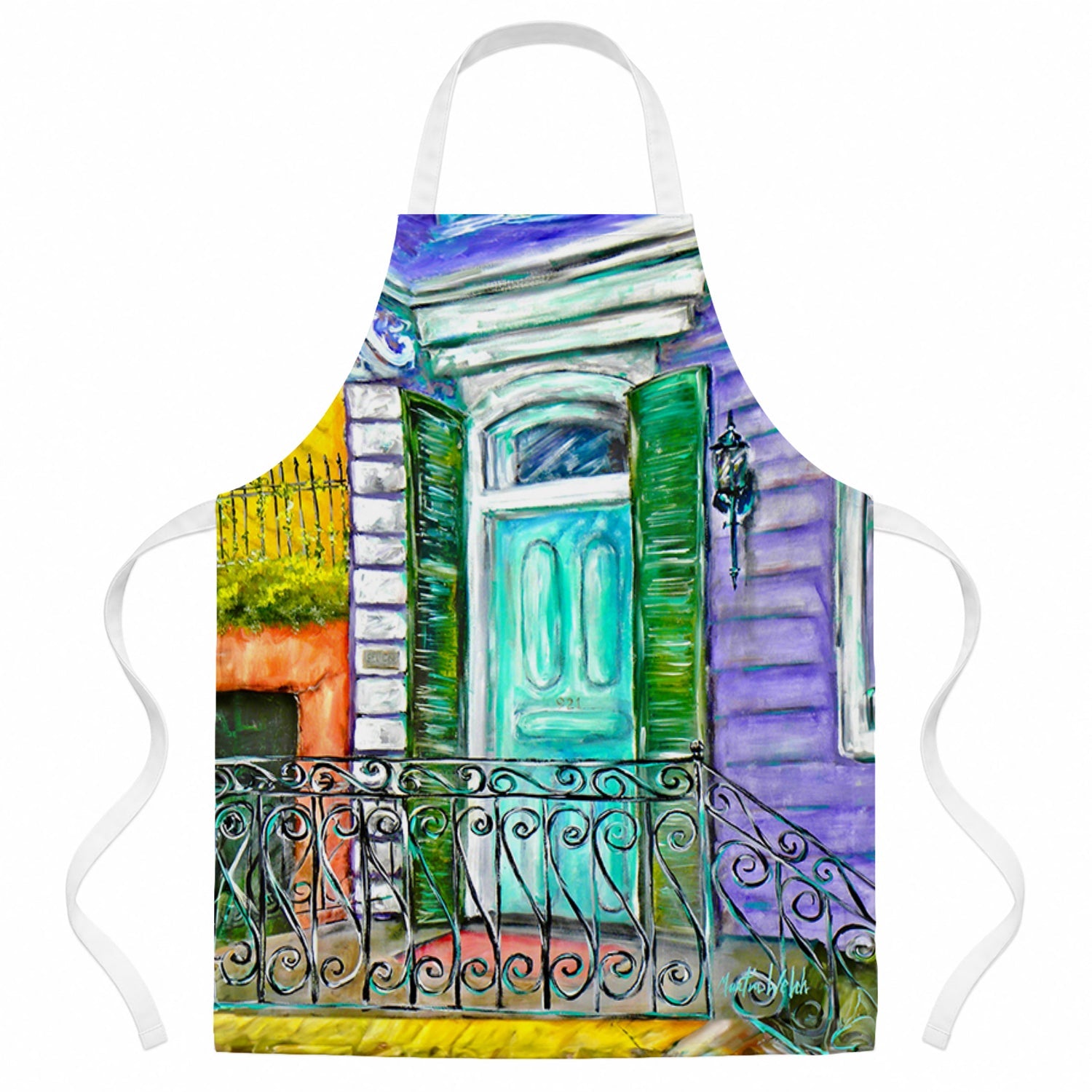 The House Next Door Apron Cooking Kitchen Server Baking Crafts Gardening for Adult Women Men, Unisex, Large, Multicolor