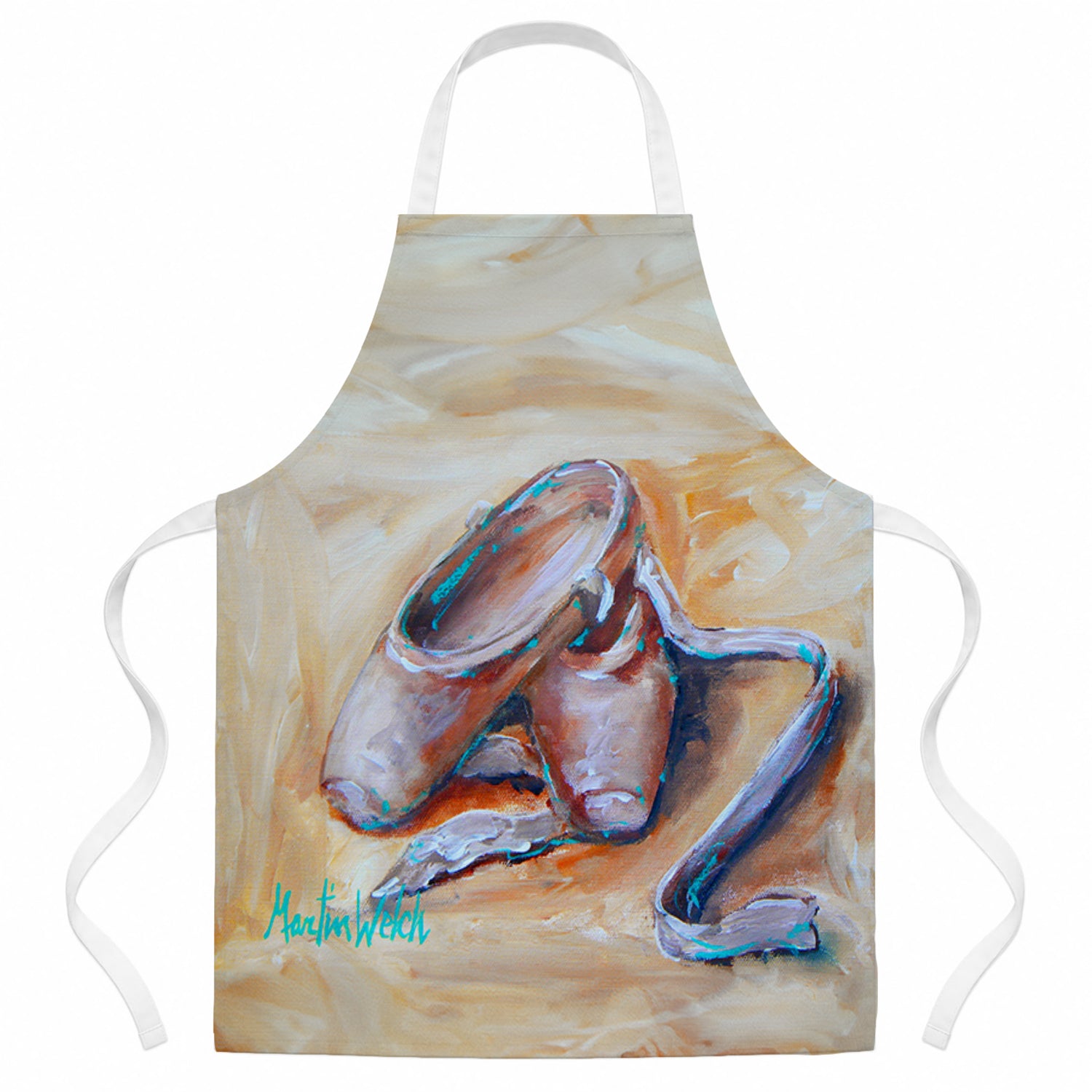 Toe Toe Ballet Shoes Apron Cooking Kitchen Server Baking Crafts Gardening for Adult Women Men, Unisex, Large, Multicolor