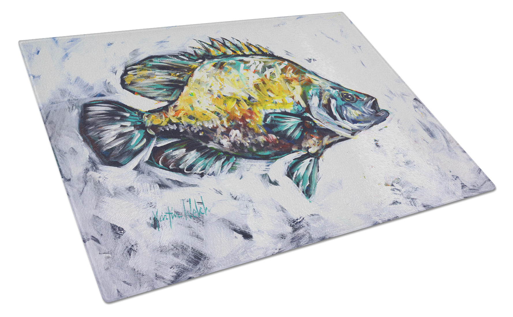 Triple Tail Cutting Board Tempered Glass Kitchen Cutting Surface, Heat Resistant Chopping, Non-Slip Feet, Food Prep & Serving
