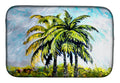 Tropical Breeze Palm Trees Dish Drying Mat Absorbent Dish Drying Mat Pad for Kitchen Counter Dish Drainer Mat for Countertop, 14 x 21", Multicolor