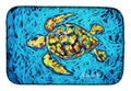 Turtle Drive Dish Drying Mat Absorbent Dish Drying Mat Pad for Kitchen Counter Dish Drainer Mat for Countertop, 14 x 21", Multicolor