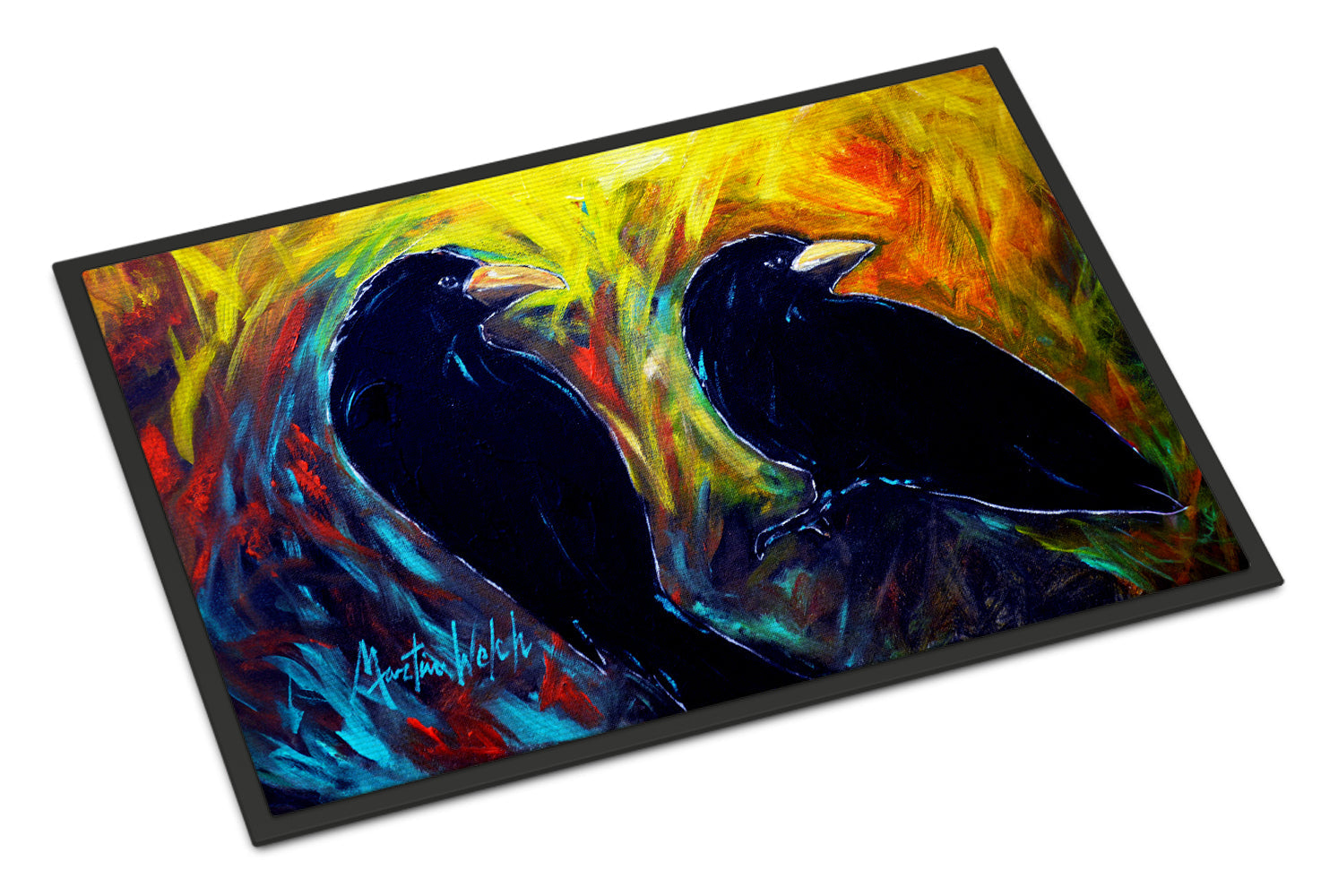 What Was That Black Crows Doormat Indoor Outdoor 24H X 36W Front Door Mat Rugs for Entryway, Non Slip Washable Low Pile,