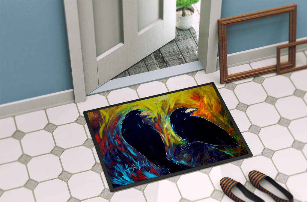 What Was That Black Crows Doormat Indoor Outdoor 24H X 36W Front Door Mat Rugs for Entryway, Non Slip Washable Low Pile,