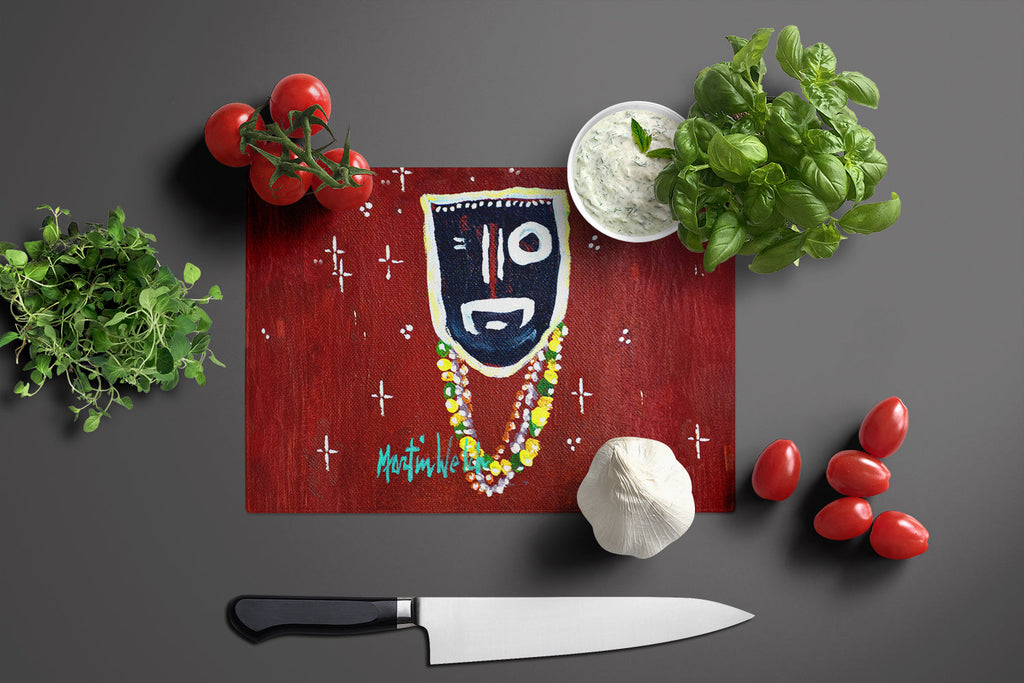 Zee Brown Cutting Board Tempered Glass Kitchen Cutting Surface, Heat Resistant Chopping, Non-Slip Feet, Food Prep & Serving