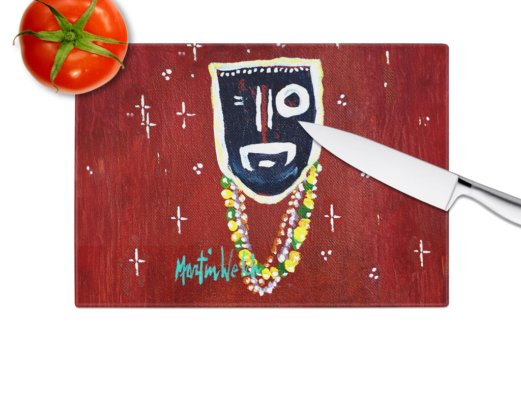 Zee Brown Cutting Board Tempered Glass Kitchen Cutting Surface, Heat Resistant Chopping, Non-Slip Feet, Food Prep & Serving