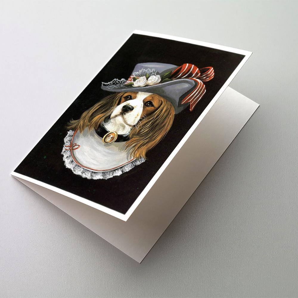 Cavalier Spaniel Stella Greeting Cards Pack of 8 Blank Cards with Envelopes Whimsical A7 Size 5x7