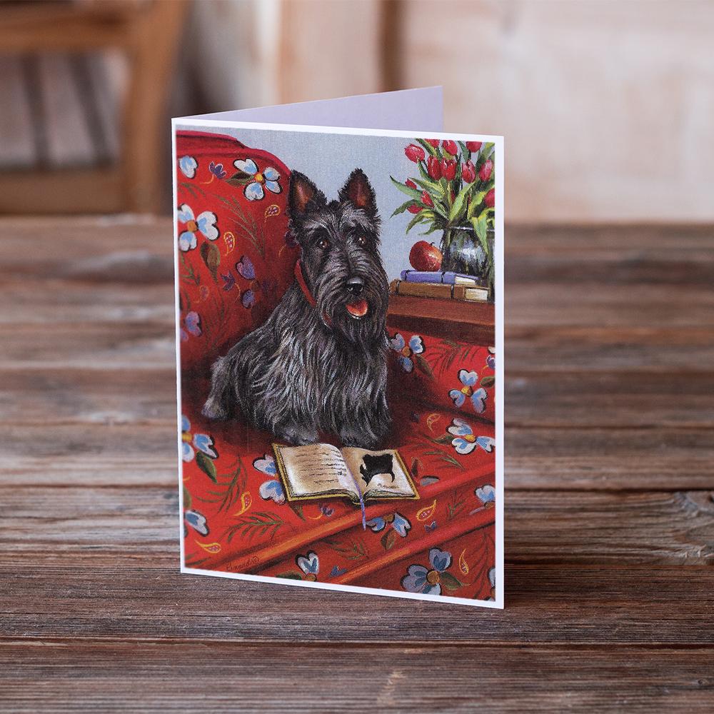 Scottie Lil Einstein Greeting Cards Pack of 8 Blank Cards with Envelopes Whimsical A7 Size 5x7