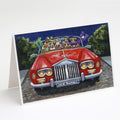 Jack Russell Evening Cruise Greeting Cards Pack of 8 Blank Cards with Envelopes Whimsical A7 Size 5x7