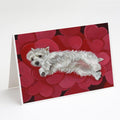 Westie Queen of Hearts Greeting Cards Pack of 8 Blank Cards with Envelopes Whimsical A7 Size 5x7