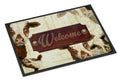 Welcome cow Doormat Indoor Outdoor 24H X 36W Front Door Mat Rugs for Entryway, Non Slip Washable Low Pile,
