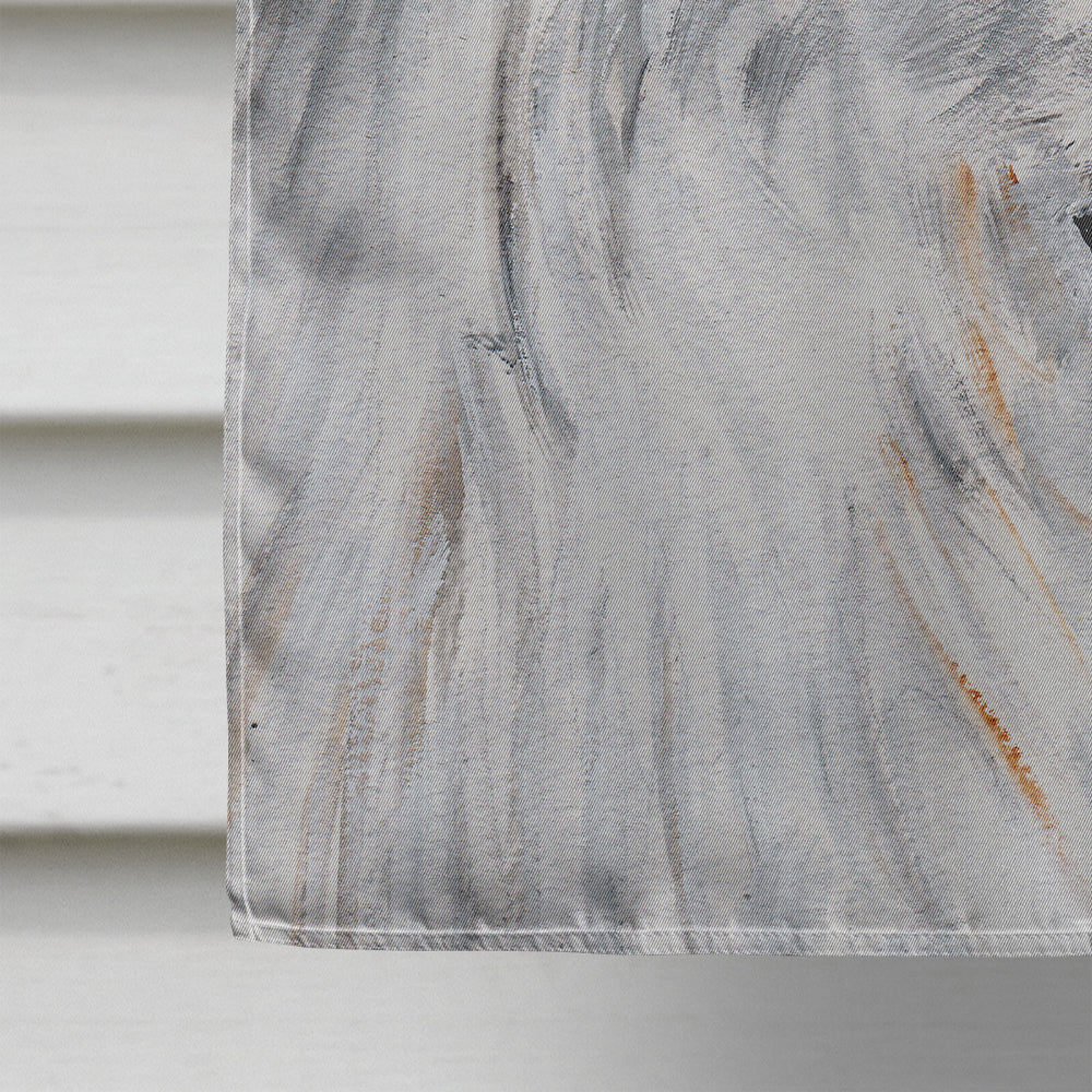 Great Pyrenees Hearts and Love House Flag 28x40 Porch Sleeve Pole Decorative Outside Yard Banner Artwork Wall Hanging, Polyester