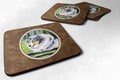 Sheltie Foam Coasters Set of 4 Cup Coasters for Indoor Outdoor, Tabletop Protection, Anti Slip, Mouse pad Material
