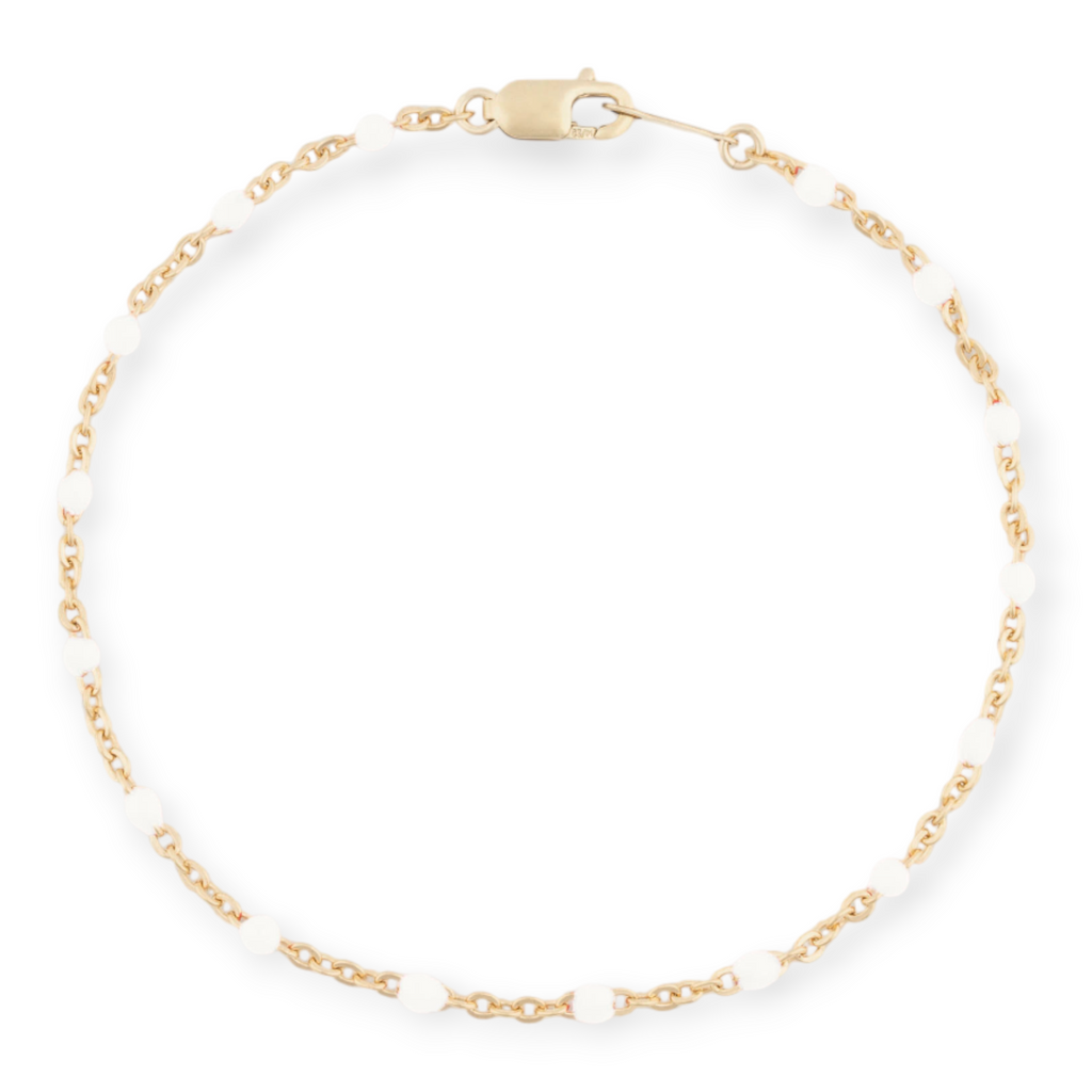 white daisy bracelet