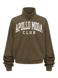 Club Collegiate Oversized Full-Zip Sweatshirt