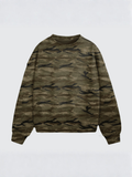 Camo Oversized Heavyweight Crewneck Sweatshirt