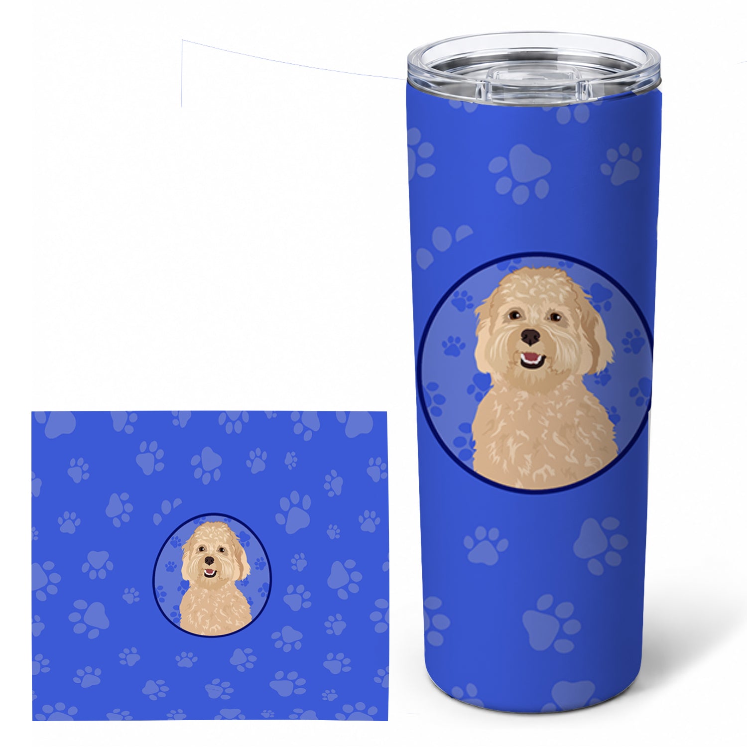 Doodle Fawn #1  Stainless Steel Skinny Tumbler 20 oz Vacuum Double Walled Reusable Insulated Travel Cup