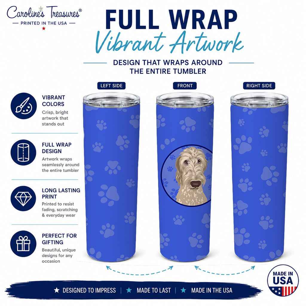 Doodle Fawn #4  Stainless Steel Skinny Tumbler 20 oz Vacuum Double Walled Reusable Insulated Travel Cup
