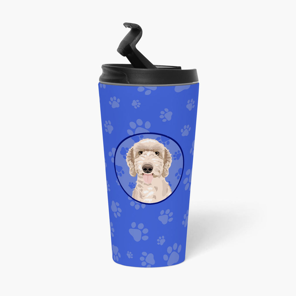 Doodle Fawn #5  Stainless Steel 16 oz  Tumbler Blue Insulated Tumbler with Lid, Cute Travel Cup for Coffee, Cocktails, Gift Men, Dad, Women, Mother