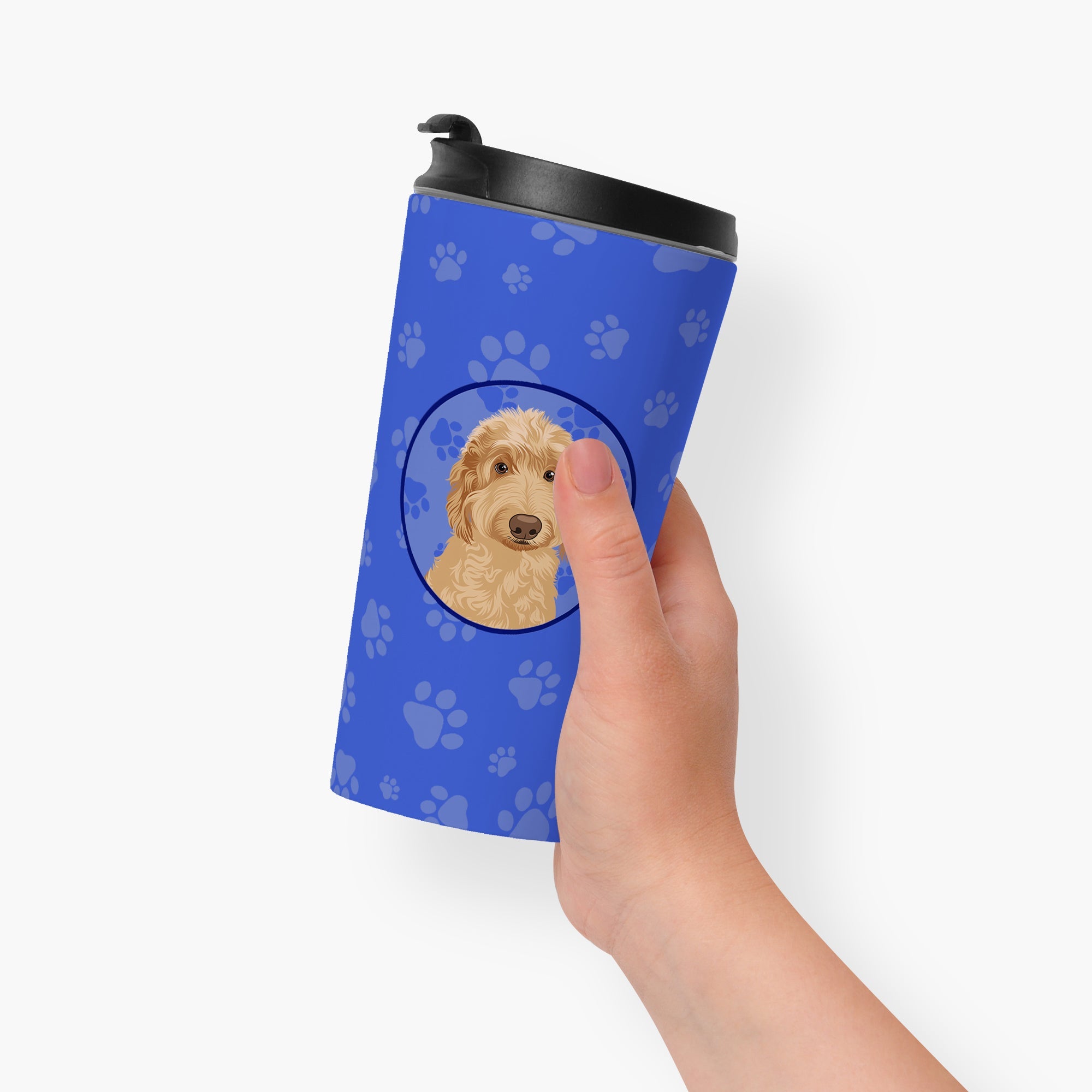 Doodle Liver #1  Stainless Steel 16 oz  Tumbler Blue Insulated Tumbler with Lid, Cute Travel Cup for Coffee, Cocktails, Gift Men, Dad, Women, Mother