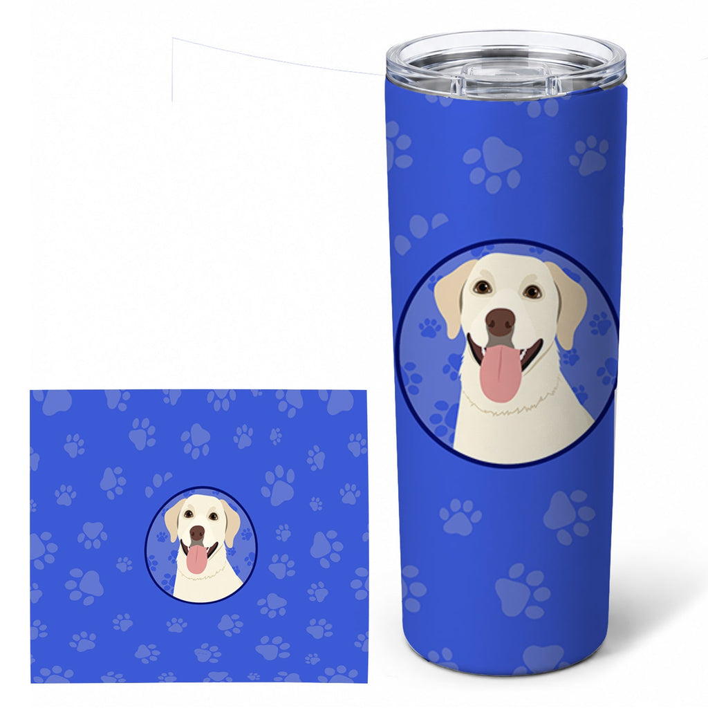 Labrador Retriever Yellow #1  Stainless Steel Skinny Tumbler 20 oz Vacuum Double Walled Reusable Insulated Travel Cup