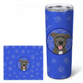 Pit Bull Blue #3  Stainless Steel Skinny Tumbler 20 oz Vacuum Double Walled Reusable Insulated Travel Cup