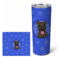 Pit Bull Brindle #1  Stainless Steel Skinny Tumbler 20 oz Vacuum Double Walled Reusable Insulated Travel Cup