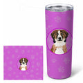 Australian Shepherd Red Tricolor #1 Stainless Steel Skinny Tumbler 20 oz Vacuum Double Walled Reusable Insulated Travel Cup