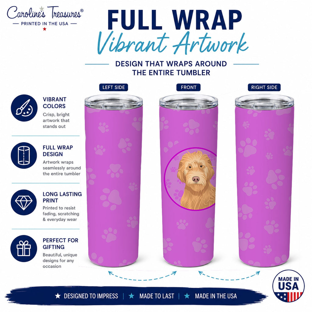 Doodle Liver #2 Stainless Steel Skinny Tumbler 20 oz Vacuum Double Walled Reusable Insulated Travel Cup