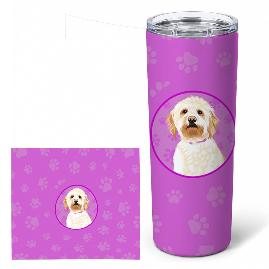 Doodle Red #2 Stainless Steel Skinny Tumbler 20 oz Vacuum Double Walled Reusable Insulated Travel Cup
