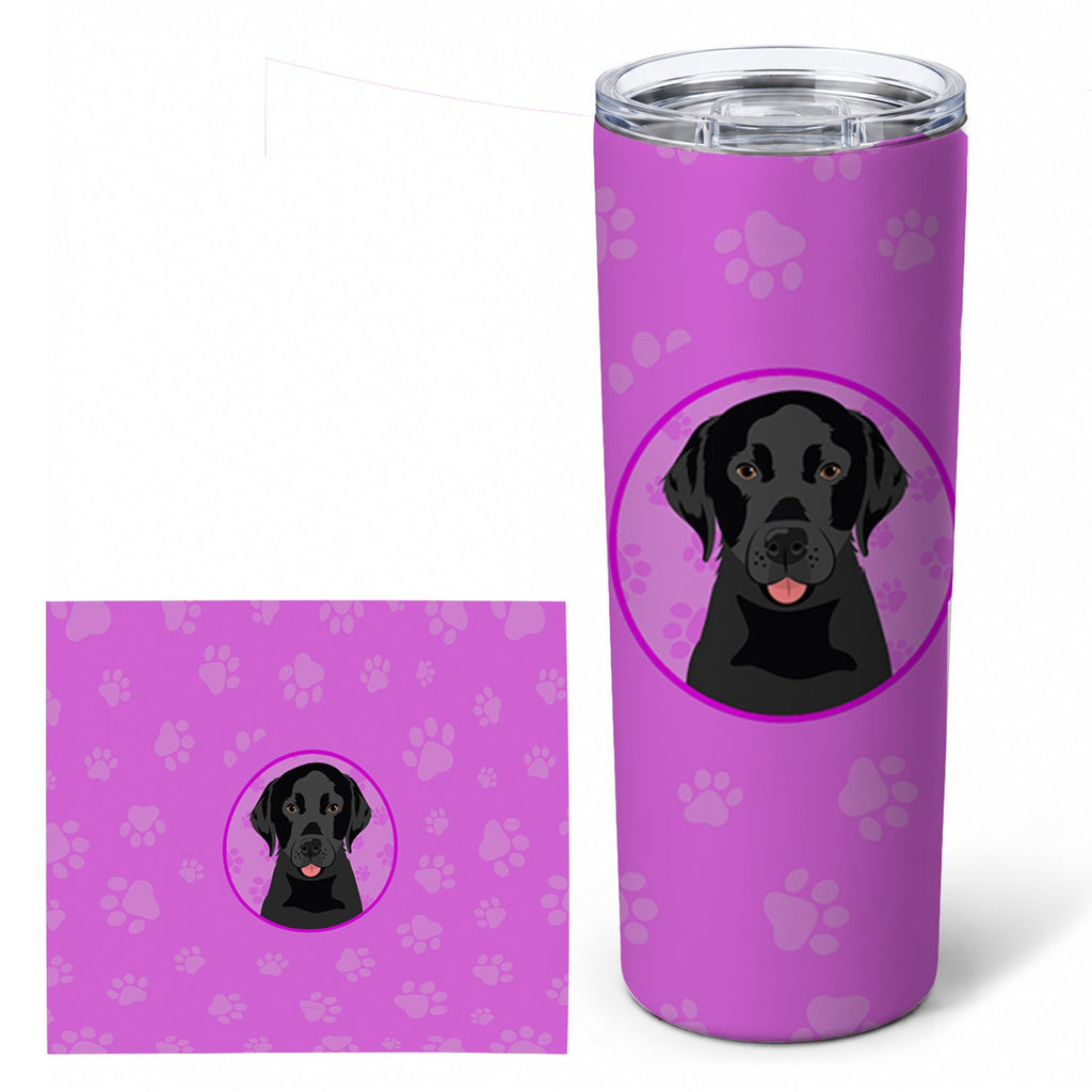 Labrador Retriever Black #3 Stainless Steel Skinny Tumbler 20 oz Vacuum Double Walled Reusable Insulated Travel Cup