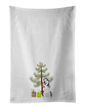 Siberian Husky Silver and White #1 Christmas Kitchen Towel Set of 2 White Dish Towels Decorative Bathroom Hand towel for Hand, Face, Hair, Yoga, Tea, Dishcloth, 19 X 28", White