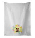 German Shepherd Red Sable Easter Kitchen Towel Set of 2 White Dish Towels Decorative Bathroom Hand towel for Hand, Face, Hair, Yoga, Tea, Dishcloth, 19 X 28", White