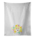 Shiba Inu Red #1 Easter Kitchen Towel Set of 2 White Dish Towels Decorative Bathroom Hand towel for Hand, Face, Hair, Yoga, Tea, Dishcloth, 19 X 28", White