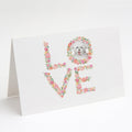 Bichon Frise #7 LOVE Greeting Cards Pack of 8 Blank Cards with Envelopes Whimsical A7 Size 5x7