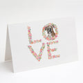 Boxer #3 LOVE Greeting Cards Pack of 8 Blank Cards with Envelopes Whimsical A7 Size 5x7