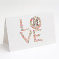 Bull Terrier #8 LOVE Greeting Cards Pack of 8 Blank Cards with Envelopes Whimsical A7 Size 5x7