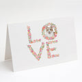Corgi LOVE Greeting Cards Pack of 8 Blank Cards with Envelopes Whimsical A7 Size 5x7