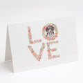 Dachshund #4 LOVE Greeting Cards Pack of 8 Blank Cards with Envelopes Whimsical A7 Size 5x7