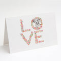Dalmatian #6 LOVE Greeting Cards Pack of 8 Blank Cards with Envelopes Whimsical A7 Size 5x7